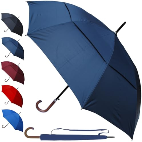 Extra Stark - Regenschirm Sturmfest - Stockschirm Herren Damen Windfest