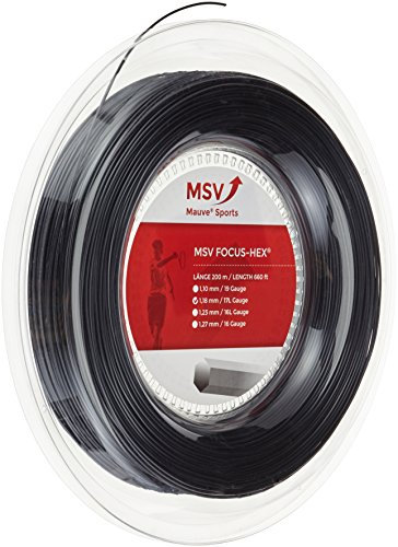 MSV Focus-Hex Seil, Unisex, für Erwachsene, 48571, Schwarz, 1.10