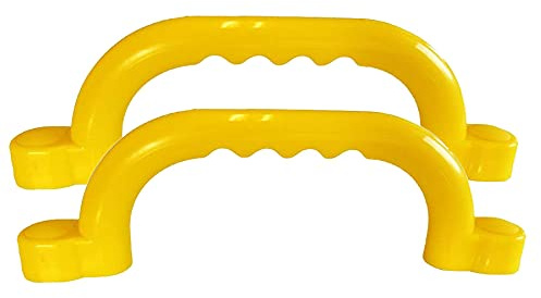 Haltegriffe gelb Zubehör Spielanlagen Set mit 2 Handgriffe für Kinder von Gartenpirat®