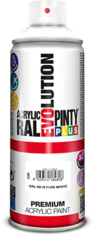 Aérosol de peinture PINTYPLUS EVOLUTION 520cc RAL 9010 Pure White