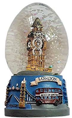 Elgate Classic Snow Globe - Big Ben London Souvenir Snowstorm