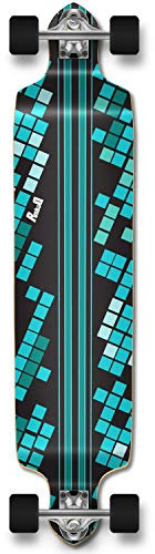 yocaher Professionelles Longboard / Skateboard schwarz Black Digital Wave