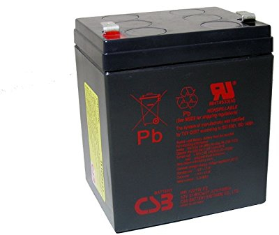 Batteria al piombo CSB HR 1221W F2, 12 V, 21 W, 1,67 V/15 min, tecnologia AGM