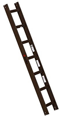 Euroline Alu-Dachauflegeleiter für Kaminkehrer braun 1x7 Sprossen-Länge 2,00 m 3230107