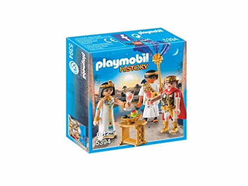 PLAYMOBIL Romanos y Egipcios César y Cleopatra, Playset de Figuras de Juguete, Multicolor, 5394