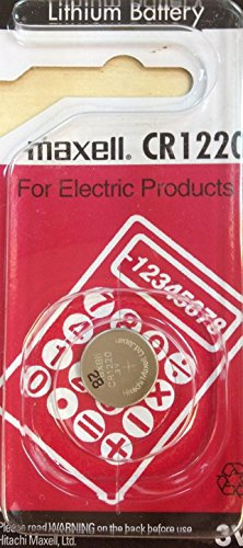 MAXELL Lot de 10 Blisters de 1 Pile bouton lithium CR1220 3V