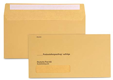 500 x Äußere Postzustellungs-Hüllen Postzustellungshüllen Postzustellungsumschläge 3491015