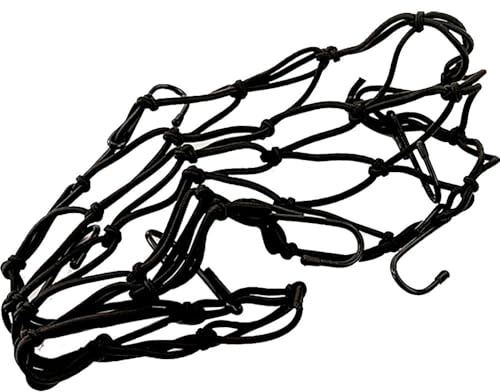 Puig 0788N Red elástica Negra para Moto Ideal para Carga Segura y Adaptable en trayectos urbanos o Largos