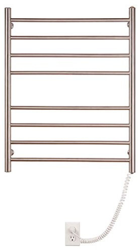 Myson WPRL08 8-Bar Wall Mount Towel Warmer, Bright Finish, Pearl