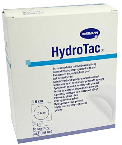 HYDROTAC Schaumverband 6 cm rund steril 10 St
