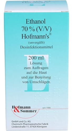 Hofmann's Ethanol 70% (V/V) Desinfektionsmittel Lösung, 200 ml Lösung