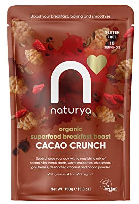 Naturya Breakfast Boost Cacao Crunch, 150g (Pack of 1)