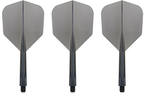 Condor Zero Stress Flight System - Small Clear Black - Dart Flights Medium