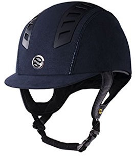 Back on Track Reitkappe Reithelm EQ3 MIPS Navy Microfiber NEU (57)