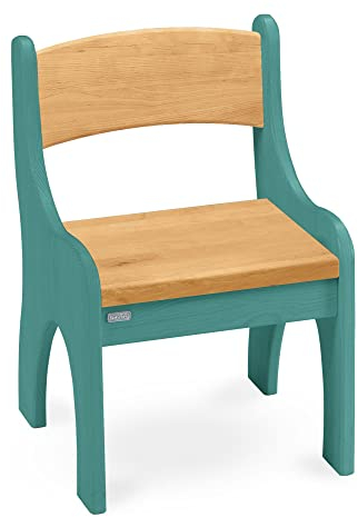 Original Levin Kinderstuhl von BioKinder® | Holzstuhl, Stuhl für Kinder aus 100% Bio-Massivholz, natürlich geölt & lasiert, Erle und Ozeanblau