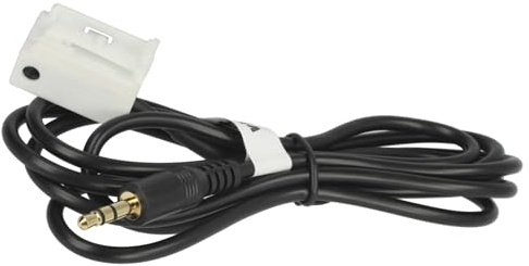 vhbw AUX Audio Adapter Kabel KFZ Radio (120 cm) kompatibel mit VW RCD200, RCD210, MFD2, RCD510, RNS310, RCD310, RCD500, RCD300, RNS510 Auto, Autoradio