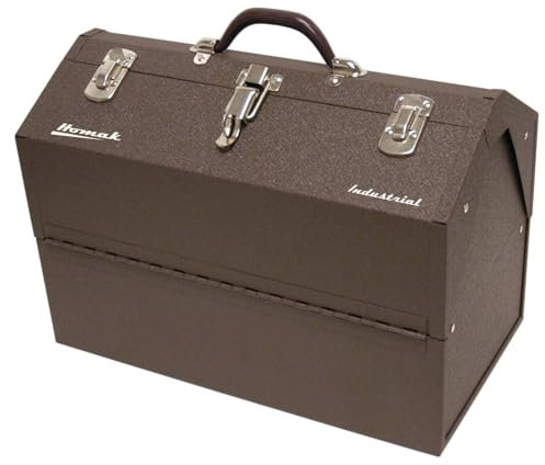 Homak BW00210180 Industrial 18Inch Cantilever Steel Toolbox, Brown Winkle Powder Coat