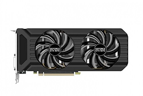 Palit GTX1070 Dual Scheda Grafica da 8 GB, VGA, Nero