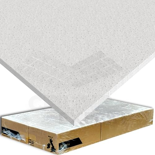 Armstrong Dune EVO Supreme Flat Ceiling Tiles Board 1195mm x 595mm x 15mm for 1200 x 600mm & 24MM Grid System LayoutSTOCK