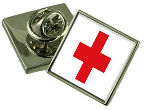 Select Gifts Rotes Kreuz Flagge Anstecknadel Abzeichen 18mm Wählen Sie Geschenk Tasche