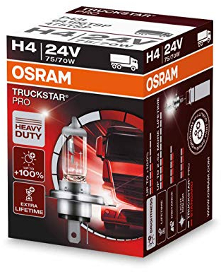 OSRAM H4 Glühlampe Fernscheinwerfer 75/70W 3200K Fernlicht Halogen Birne 64196TSP