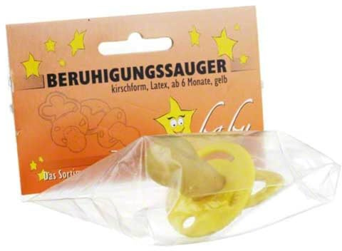 BERUHIGUNGSSAUGER kirschf.Lat.ab 6 M.gelb 1 St