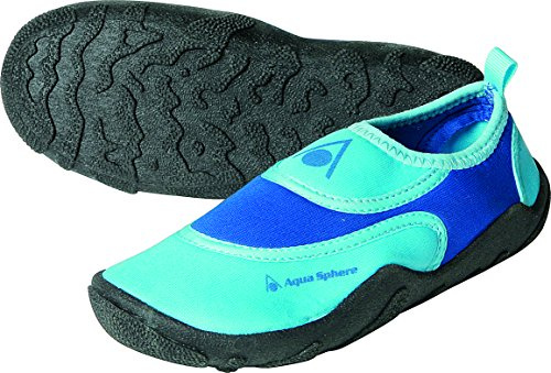 Aqua Sfär Strandvandrare för barn neopren vatten/strandsko, blå/ljusblå, storlek 24/25