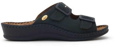 Scholl Sandali Senza Cinturino Weekend, Blu, 39 EU