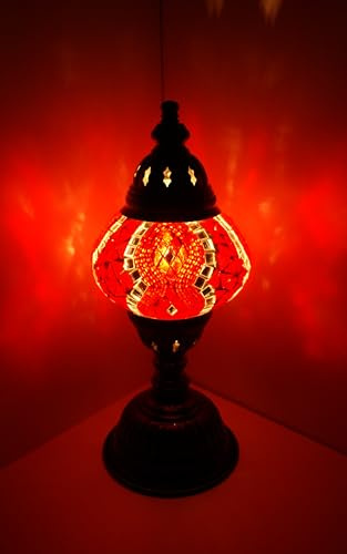 Samarkand - Lights Mosaik lampe Mosaiklampe Mosaik - Tischlampe M Stehlampe orientalische lampe Rot