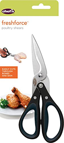 CHEF'N 103-880-271 Fresh Force Geflügel-und Küchenschere, Edelstahl, schwarz