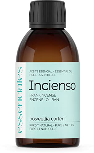 ESSENCIALES Aceite Esencial de Incienso 200 ml – 100% Puro y Natural – Aroma Envolvente – Ideal para Difusor, Relax y Aromaterapia