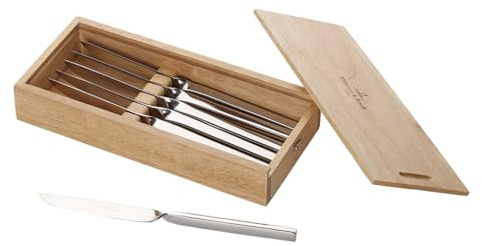 Villeroy & Boch NewWave Juego de cuchillos para pizza y carne, Juego de cuchillos | 6 pz., acero inoxidable
