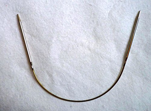 Addi Rundstricknadel 30cm 4,0 mm Messingspitze+Goldseil