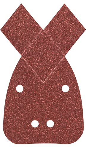 Bosch 25tlg. Schleifblatt-Set verschiedene Materialien für Multischleifer (Körnung 80/120/180, 4 Löcher)