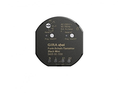 Gira 542500 Funk Schalt Tastaktor Mini 2-Fach eNet