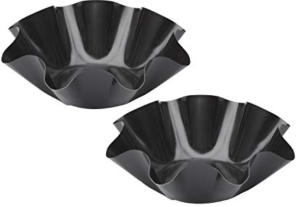 Harold Import Co 43741 HIC Large Non-Stick Fluted Tortilla Shell Pans Taco Salad Bowl Makers