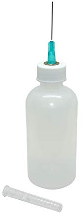 Gaunt Industries® HYPO-25 - Epoxy & Cement Applicator - Precision Acrylic Adhesive Dispenser - 2 Ounce Clear Plastic Bottle with 23 Gauge Blunt Needle tip
