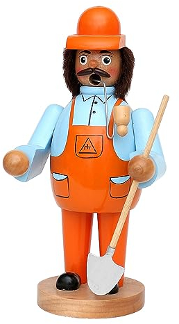 Räuchermännchen als Bauarbeiter, ca. 20 cm