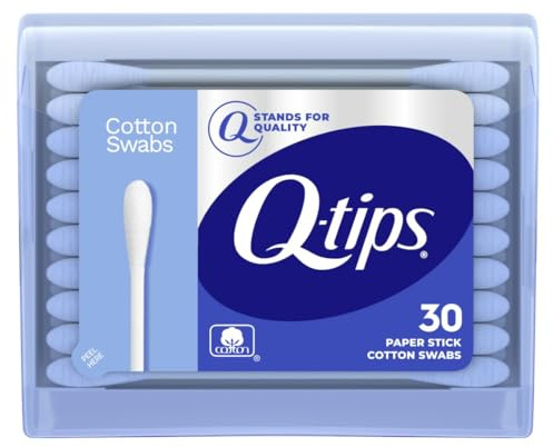 Q-Tips Cotton Swabs 30 Count Purse Pack (12 stycken) by Q-Tips