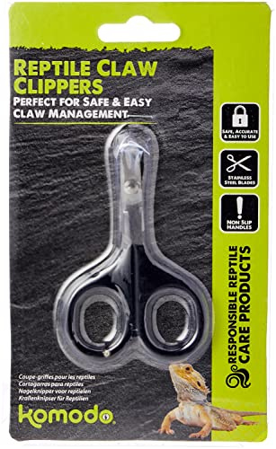 Komodo Reptile Claw Clippers Easy Use Ergonomic Design No Shred Nail Cutter Pet Grooming Accessory