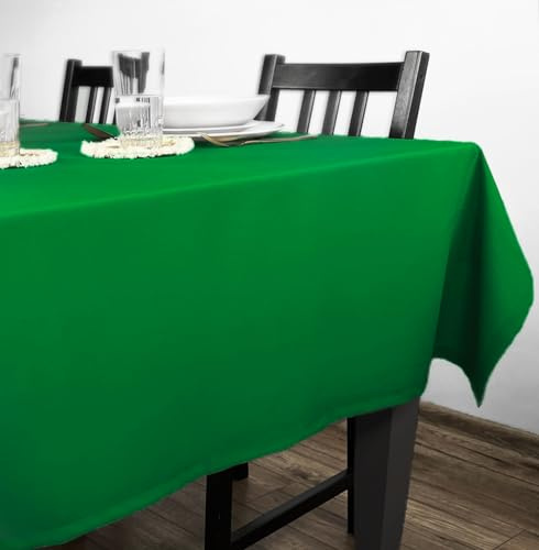 Rollmayer Tischdecke Kollektion Vivid Grün 25 140x160cm | Tischtuch, Tischwäsche, einfarbig, pflegeleicht zur Auswahl, Produkt für den täglichen Gebrauch