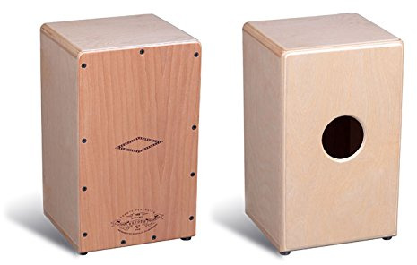 CAJON RUMBERO - Pepote (Pepillo) Colores (Tapa Azul) (21 x 21 x 41 Cm.)