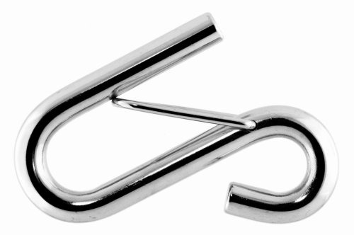S-Haken mit Sicherung, 11mm, 100mm, Edelstahl A4 AISI 316