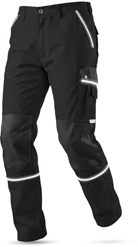 TMG Arbeitshose Herren mit Kniepolstertaschen Style in Übergrößen erhältlich - Robuste Arbeitskleidung für Männer, Bundhose Herren, Langlebige Arbeitshosen für Handwerker, Maler und Bauarbeiter