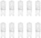 NCC-Licht 10 x Mini LED G9 2.5W 200lm 230V warmweiß 3000K Ersatz für Halogenleuchtmittel 20W