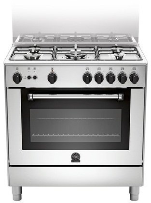 Bertazzoni La Germania AM8 5C 71 C X/13 cooker - cookers (freestanding, Electric, Natural gas, Gas, Acciaio inossidabile, Rotary, Front)