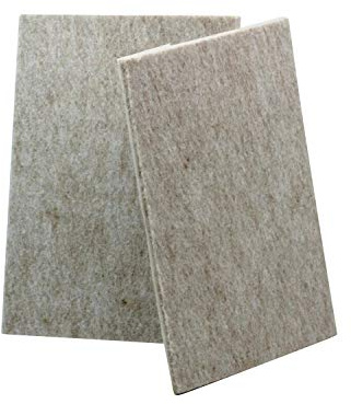 2 Heavy Duty Rok Hardware All Purpose Sticky Self Adhesive Felt Sheets 6 x 4 1/2 Pads Sliders Gliders Movers for Sofa Furniture Couch Chair Floor Protector