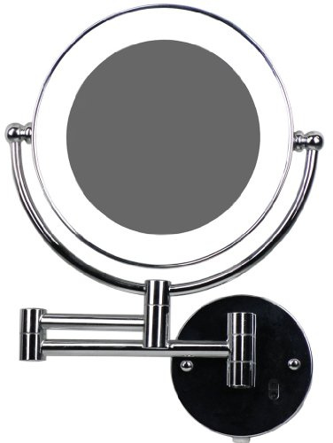 Loywe LED Beleuchtet wunderschöne Kosmetikspiegel 1+5Fach (3cm extra dick) hochwertig LWW58-5 (5 Fach)