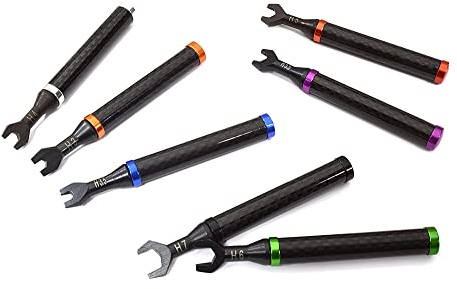 Integy RC Model Universal Turnbuckle Wrench set 7pcs w/Carbon Fiber Handle
