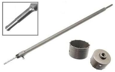 FRESA A TAZZA MM 120 CAROTATRICE CON ASTA SDS MAX 650 MM CEMENTO MURO MATTONI